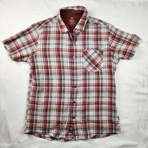 Kuhl Shirt Mens Small Multicolor Tropik Organic Cotton Button Up Hiking Outdoor